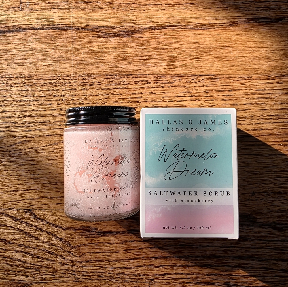 Dallas & James Watermelon Dream Saltwater Scrub W/Cloudberry 4.2 Oz SEALED NIB